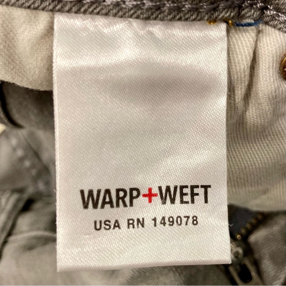 Men’s Warp + Weft Grey Denim Jeans AMS Amsterdam Slim 30 x 30 - Picture 11 of 14